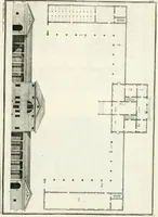 An illustration from I quattro libri dell'architettura di Andrea Palladio : ne quali dopo un breve trattato de' cinque ordini, e di quelli avvertimenti, che sono più necessarj nel fabbricare : si tratta delle case private, delle vie, dei ponti, delle piazze, dei xisti, e dei tempj (1790)