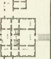 An illustration from I quattro libri dell'architettura di Andrea Palladio : ne quali dopo un breve trattato de' cinque ordini, e di quelli avvertimenti, che sono più necessarj nel fabbricare : si tratta delle case private, delle vie, dei ponti, delle piazze, dei xisti, e dei tempj (1790)