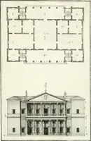 An illustration from I quattro libri dell'architettura di Andrea Palladio : ne quali dopo un breve trattato de' cinque ordini, e di quelli avvertimenti, che sono più necessarj nel fabbricare : si tratta delle case private, delle vie, dei ponti, delle piazze, dei xisti, e dei tempj (1790)