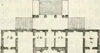 An illustration from I quattro libri dell'architettura di Andrea Palladio : ne quali dopo un breve trattato de' cinque ordini, e di quelli avvertimenti, che sono più necessarj nel fabbricare : si tratta delle case private, delle vie, dei ponti, delle piazze, dei xisti, e dei tempj (1790)