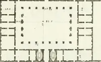 An illustration from I quattro libri dell'architettura di Andrea Palladio : ne quali dopo un breve trattato de' cinque ordini, e di quelli avvertimenti, che sono più necessarj nel fabbricare : si tratta delle case private, delle vie, dei ponti, delle piazze, dei xisti, e dei tempj (1790)