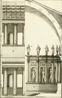 An illustration from I quattro libri dell'architettura di Andrea Palladio : ne quali dopo un breve trattato de' cinque ordini, e di quelli avvertimenti, che sono più necessarj nel fabbricare : si tratta delle case private, delle vie, dei ponti, delle piazze, dei xisti, e dei tempj (1790)
