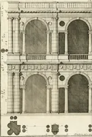 An illustration from I quattro libri dell'architettura di Andrea Palladio : ne quali dopo un breve trattato de' cinque ordini, e di quelli avvertimenti, che sono più necessarj nel fabbricare : si tratta delle case private, delle vie, dei ponti, delle piazze, dei xisti, e dei tempj (1790)