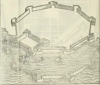 An illustration from I quattro primi libri di architettura di Pietro Cataneo senese .. (1554)