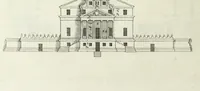 An illustration from I qvattro libri dell'architettvra di Andrea Palladio : ne' quali, dopo un breue trattato de' cinque ordini, & di quelli auertimenti, che sono piu necessarii nel fabricare; si tratta delle case private, delle vie, de i ponti, delle piazze, de i xisti, et de' tempij (1771)