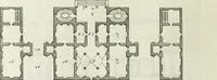 An illustration from I qvattro libri dell'architettvra di Andrea Palladio : ne' quali, dopo un breue trattato de' cinque ordini, & di quelli auertimenti, che sono piu necessarii nel fabricare; si tratta delle case private, delle vie, de i ponti, delle piazze, de i xisti, et de' tempij (1771)
