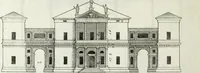 An illustration from I qvattro libri dell'architettvra di Andrea Palladio : ne' quali, dopo un breue trattato de' cinque ordini, & di quelli auertimenti, che sono piu necessarii nel fabricare; si tratta delle case private, delle vie, de i ponti, delle piazze, de i xisti, et de' tempij (1771)