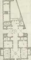 An illustration from I qvattro libri dell'architettvra di Andrea Palladio : ne' quali, dopo un breue trattato de' cinque ordini, & di quelli auertimenti, che sono piu necessarii nel fabricare; si tratta delle case private, delle vie, de i ponti, delle piazze, de i xisti, et de' tempij (1771)