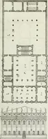An illustration from I qvattro libri dell'architettvra di Andrea Palladio : ne' quali, dopo un breue trattato de' cinque ordini, & di quelli auertimenti, che sono piu necessarii nel fabricare; si tratta delle case private, delle vie, de i ponti, delle piazze, de i xisti, et de' tempij (1771)