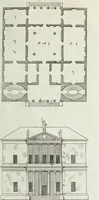 An illustration from I qvattro libri dell'architettvra di Andrea Palladio : ne' quali, dopo un breue trattato de' cinque ordini, & di quelli auertimenti, che sono piu necessarii nel fabricare; si tratta delle case private, delle vie, de i ponti, delle piazze, de i xisti, et de' tempij (1771)