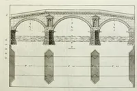 An illustration from I qvattro libri dell'architettvra di Andrea Palladio : ne' quali, dopo un breue trattato de' cinque ordini, & di quelli auertimenti, che sono piu necessarii nel fabricare; si tratta delle case private, delle vie, de i ponti, delle piazze, de i xisti, et de' tempij (1771)