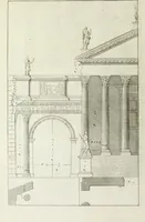An illustration from I qvattro libri dell'architettvra di Andrea Palladio : ne' quali, dopo un breue trattato de' cinque ordini, & di quelli auertimenti, che sono piu necessarii nel fabricare; si tratta delle case private, delle vie, de i ponti, delle piazze, de i xisti, et de' tempij (1771)