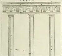 An illustration from I qvattro libri dell'architettvra di Andrea Palladio : ne' quali, dopo un breue trattato de' cinque ordini, & di quelli auertimenti, che sono piu necessarii nel fabricare; si tratta delle case private, delle vie, de i ponti, delle piazze, de i xisti, et de' tempij (1771)