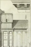 An illustration from I qvattro libri dell'architettvra di Andrea Palladio : ne' quali, dopo un breue trattato de' cinque ordini, & di quelli auertimenti, che sono piu necessarii nel fabricare; si tratta delle case private, delle vie, de i ponti, delle piazze, de i xisti, et de' tempij (1771)