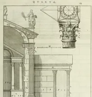 Picture 195 of 221 from I qvattro libri dell'architettvra di Andrea Palladio : ne' quali, dopo un breue trattato de' cinque ordini, & di quelli auertimenti, che sono piu necessarii nel fabricare; si tratta delle case private, delle vie, de i ponti, delle piazze, de i xisti, et de' tempij (1771), leaf 298