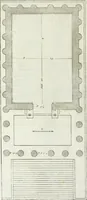 An illustration from I qvattro libri dell'architettvra di Andrea Palladio : ne' quali, dopo un breue trattato de' cinque ordini, & di quelli auertimenti, che sono piu necessarii nel fabricare; si tratta delle case private, delle vie, de i ponti, delle piazze, de i xisti, et de' tempij (1771)