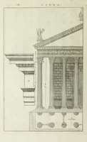 An illustration from I qvattro libri dell'architettvra di Andrea Palladio : ne' quali, dopo un breue trattato de' cinque ordini, & di quelli auertimenti, che sono piu necessarii nel fabricare; si tratta delle case private, delle vie, de i ponti, delle piazze, de i xisti, et de' tempij (1771)