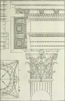 An illustration from I qvattro libri dell'architettvra di Andrea Palladio : ne' quali, dopo un breue trattato de' cinque ordini, & di quelli auertimenti, che sono piu necessarii nel fabricare; si tratta delle case private, delle vie, de i ponti, delle piazze, de i xisti, et de' tempij (1771)