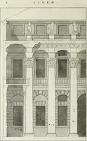 An illustration from I qvattro libri dell'architettvra di Andrea Palladio : ne' quali, dopo un breue trattato de' cinque ordini, & di quelli auertimenti, che sono piu necessarii nel fabricare; si tratta delle case private, delle vie, de i ponti, delle piazze, de i xisti, et de' tempij (1771)