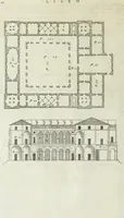 An illustration from I qvattro libri dell'architettvra di Andrea Palladio : ne' quali, dopo un breue trattato de' cinque ordini, & di quelli auertimenti, che sono piu necessarii nel fabricare; si tratta delle case private, delle vie, de i ponti, delle piazze, de i xisti, et de' tempij (1771)