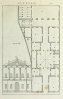 An illustration from I qvattro libri dell'architettvra di Andrea Palladio : ne' quali, dopo un breue trattato de' cinque ordini, & di quelli auertimenti, che sono piu necessarii nel fabricare; si tratta delle case private, delle vie, de i ponti, delle piazze, de i xisti, et de' tempij (1771)