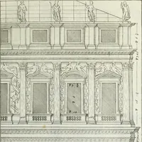 An illustration from I qvattro libri dell'architettvra di Andrea Palladio : ne' quali, dopo un breue trattato de' cinque ordini, & di quelli auertimenti, che sono piu necessarii nel fabricare; si tratta delle case private, delle vie, de i ponti, delle piazze, de i xisti, et de' tempij (1771)