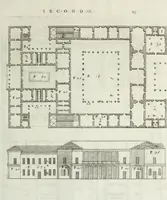An illustration from I qvattro libri dell'architettvra di Andrea Palladio : ne' quali, dopo un breue trattato de' cinque ordini, & di quelli auertimenti, che sono piu necessarii nel fabricare; si tratta delle case private, delle vie, de i ponti, delle piazze, de i xisti, et de' tempij (1771)