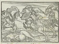 An illustration from I qvattro libri della caccia (1556)