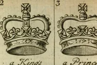 An illustration from The Irish compendium; or, Rudiments of honour. Containing the descents, marriages, issue, titles, posts, and seats of all the nobility of Ireland; with their arms, crests, supporters, mottos and Parliament robes ... Also a supplement, shewing the antiquity, dignity, and use of armories .. (1745)