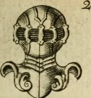 An illustration from The Irish compendium; or, Rudiments of honour. Containing the descents, marriages, issue, titles, posts, and seats of all the nobility of Ireland; with their arms, crests, supporters, mottos and Parliament robes ... Also a supplement, shewing the antiquity, dignity, and use of armories .. (1745)