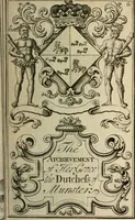 An illustration from The Irish compendium; or, Rudiments of honour. Containing the descents, marriages, issue, titles, posts, and seats of all the nobility of Ireland; with their arms, crests, supporters, mottos and Parliament robes ... Also a supplement, shewing the antiquity, dignity, and use of armories .. (1745)