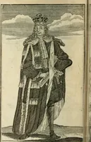 An illustration from The Irish compendium; or, Rudiments of honour. Containing the descents, marriages, issue, titles, posts, and seats of all the nobility of Ireland; with their arms, crests, supporters, mottos and Parliament robes ... Also a supplement, shewing the antiquity, dignity, and use of armories .. (1745)