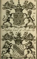 An illustration from The Irish compendium; or, Rudiments of honour. Containing the descents, marriages, issue, titles, posts, and seats of all the nobility of Ireland; with their arms, crests, supporters, mottos and Parliament robes ... Also a supplement, shewing the antiquity, dignity, and use of armories .. (1745)