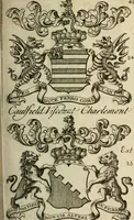 An illustration from The Irish compendium; or, Rudiments of honour. Containing the descents, marriages, issue, titles, posts, and seats of all the nobility of Ireland; with their arms, crests, supporters, mottos and Parliament robes ... Also a supplement, shewing the antiquity, dignity, and use of armories .. (1745)