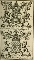 An illustration from The Irish compendium; or, Rudiments of honour. Containing the descents, marriages, issue, titles, posts, and seats of all the nobility of Ireland; with their arms, crests, supporters, mottos and Parliament robes ... Also a supplement, shewing the antiquity, dignity, and use of armories .. (1745)