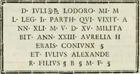An illustration from Iscrizioni antiche delle ville e de' palazzi Albani (1785)