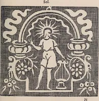 An illustration from I singolari e nuovi disegni per lavori di bianchería (1909)