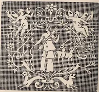 An illustration from I singolari e nuovi disegni per lavori di bianchería (1909)
