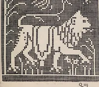 An illustration from I singolari e nuovi disegni per lavori di bianchería (1909)
