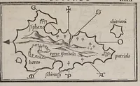 An illustration from Isolario di Benedetto Bordone nel qual si ragiona di tutte l'isole del mondo, con li lor nomi antichi & moderni, historie, fauole, & modi del loro viuere, & in qual parte del mare stanno, & in qual parallelo & clima giaciono (1547)