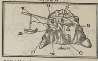 Picture 34 of 43 from Isolario di Benedetto Bordone nel qual si ragiona di tutte l'isole del mondo, con li lor nomi antichi & moderni, historie, fauole, & modi del loro viuere, & in qual parte del mare stanno, & in qual parallelo & clima giaciono (1547), leaf 132