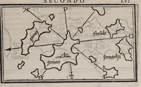 Picture 36 of 43 from Isolario di Benedetto Bordone nel qual si ragiona di tutte l'isole del mondo, con li lor nomi antichi & moderni, historie, fauole, & modi del loro viuere, & in qual parte del mare stanno, & in qual parallelo & clima giaciono (1547), leaf 135