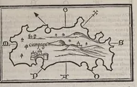 Picture 41 of 43 from Isolario di Benedetto Bordone nel qual si ragiona di tutte l'isole del mondo, con li lor nomi antichi & moderni, historie, fauole, & modi del loro viuere, & in qual parte del mare stanno, & in qual parallelo & clima giaciono (1547), leaf 159