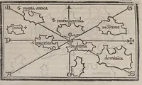 An illustration from Isolario di Benedetto Bordone nel qual si ragiona di tutte l'isole del mondo, con li lor nomi antichi & moderni, historie, fauole, & modi del loro viuere, & in qual parte del mare stanno, & in qual parallelo & clima giaciono (1547)
