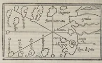 Picture 12 of 43 from Isolario di Benedetto Bordone nel qual si ragiona di tutte l'isole del mondo, con li lor nomi antichi & moderni, historie, fauole, & modi del loro viuere, & in qual parte del mare stanno, & in qual parallelo & clima giaciono (1547), leaf 58
