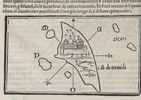 Picture 20 of 43 from Isolario di Benedetto Bordone nel qual si ragiona di tutte l'isole del mondo, con li lor nomi antichi & moderni, historie, fauole, & modi del loro viuere, & in qual parte del mare stanno, & in qual parallelo & clima giaciono (1547), leaf 90