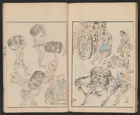 An illustration from Issō hyakutai (1879)