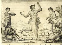 An illustration from Istorica descrizione de' tre' regni Congo, Matamba et Angola : situati nell'Etiopia inferiore occidentale e delle missioni apostoliche esercitateui da religiosi Capuccini (1687)