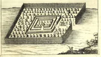An illustration from Istorica descrizione de' tre' regni Congo, Matamba et Angola : situati nell'Etiopia inferiore occidentale e delle missioni apostoliche esercitateui da religiosi Capuccini (1687)