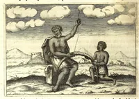 An illustration from Istorica descrizione de' tre' regni Congo, Matamba et Angola : situati nell'Etiopia inferiore occidentale e delle missioni apostoliche esercitateui da religiosi Capuccini (1687)